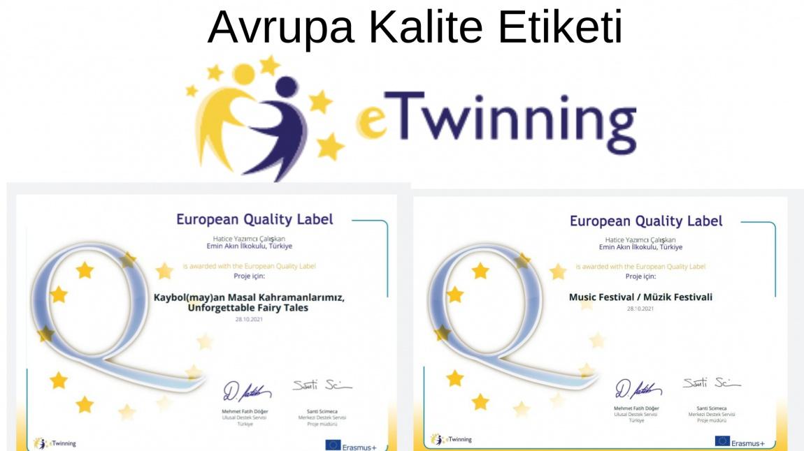 eTwinning Avrupa Kalite Etiketi